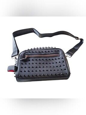 New Black And Red  Studded Crossbody Sling Bag Unisex